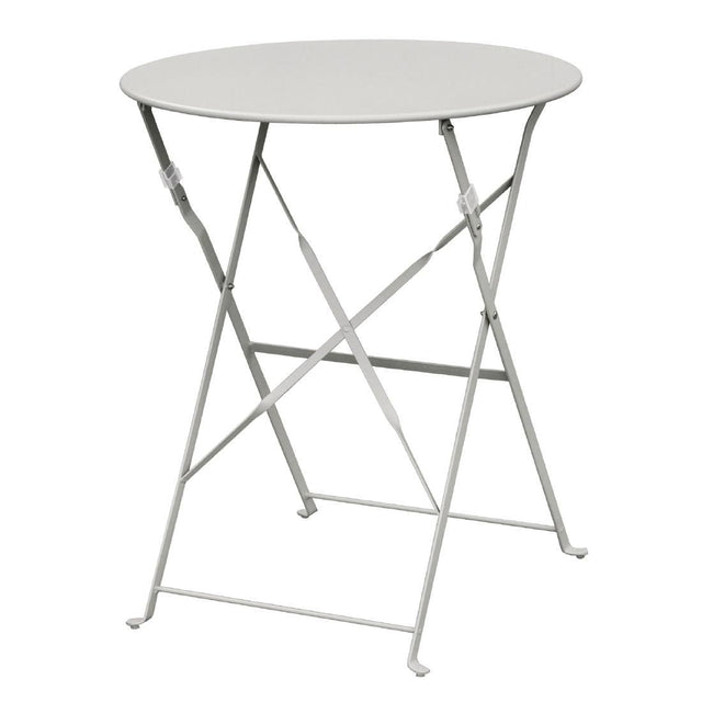 Bolero Grey Pavement Style Steel Table 595mm - GH556 Tables Bolero