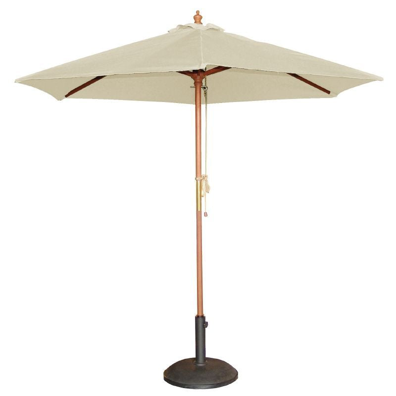 Bolero Round Parasol 2.5m Diameter Cream - CB513 Parasols and Sunloungers Bolero