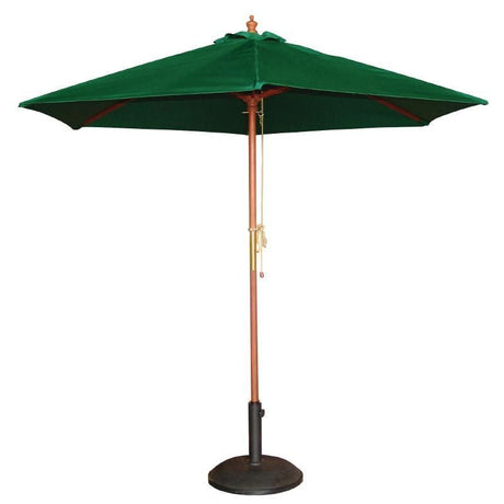 Bolero Round Parasol 2.5m Diameter Green - CB512 Parasols and Sunloungers Bolero