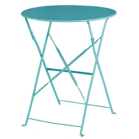 Bolero Seaside Blue Pavement Style Steel Table - GK983 Tables Bolero