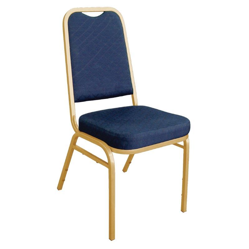 Bolero Squared Back Banquet Chair Blue (Pack of 4) - DL015 Banquet Chairs Bolero