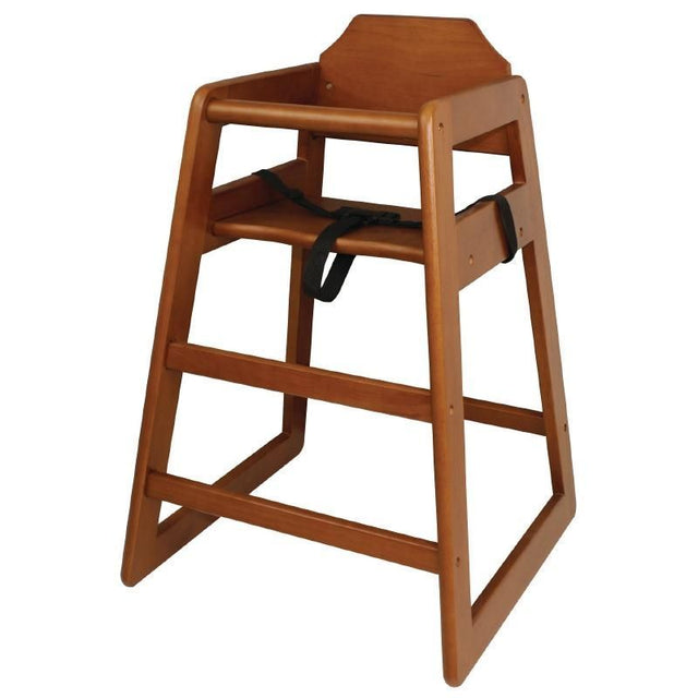 Bolero Wooden Highchair Dark Wood Finish - DL901 Bolero Wooden High Chairs Bolero