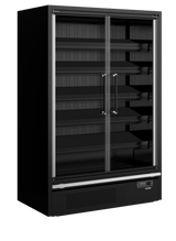 TEFCOLD Multideck cooler, supermarket - Galaxy+ GP14FGD Black