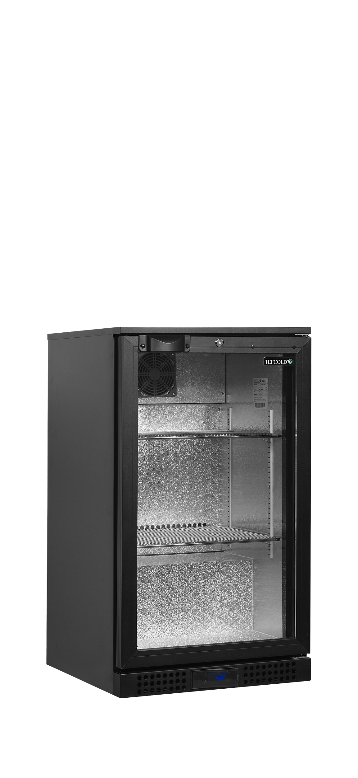 TEFCOLD Reversible Glass Door Bar Fridge - Energy Efficient - LED Lighting - Bottles 330ml pcs 70 - BA6H