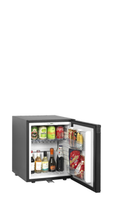 TEFCOLD Mini-bar - Black - Elegant design - Low Energy consumption - Hotel rooms - SLEEP mode - TM35C