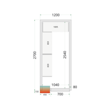 TEFCOLD Koelcelpanelen 80 mm - CR 120x270x220