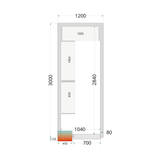 TEFCOLD Koelcelpanelen 80 mm - CR 120x300x220