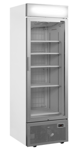 TEFCOLD Gefrierschrank mit Vitrinenaufsatz - UFSC1450GCP NF Silber