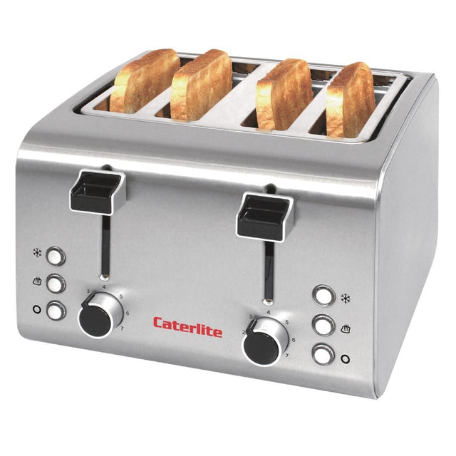 Caterlite 4 Slot Stainless Steel Toaster - CP929 Toasters Caterlite