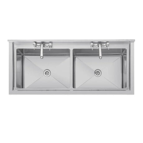 Vogue Double Deep Pot Wash Sink - CF406 Pot Wash Sinks Vogue