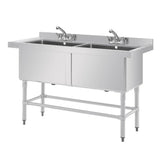 Vogue Double Deep Pot Wash Sink - CF406 Pot Wash Sinks Vogue