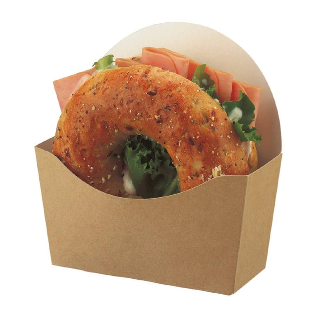 Colpac Compostable Kraft Bagel Scoops (Pack of 1000) - FA389 Takeaway Food Containers Colpac