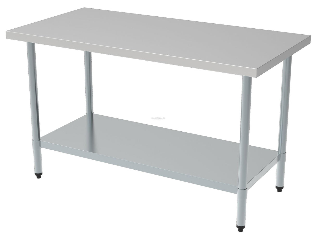 Combisteel 700 Stainless Steel Centre Worktable 1000mm Wide - 7490.0030 Stainless Steel Centre Tables Combisteel   