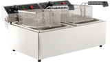 Combisteel Electric Counter Top Fryer Twin Tank 2 x 6 Litre - 7455.1008 Countertop Electric Fryers Combisteel   