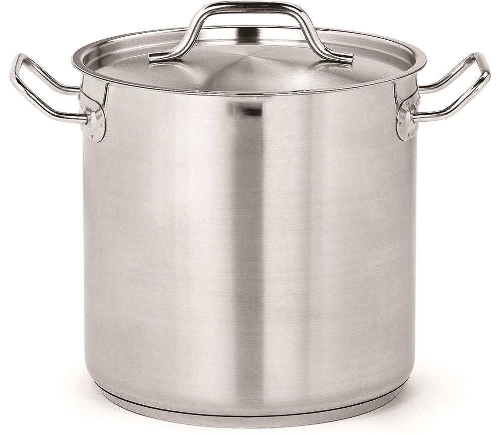 Combisteel Stainless Steel Deep Stock Pot With Lid 17 Litre - 7501.0015 Stock Pots Combisteel   