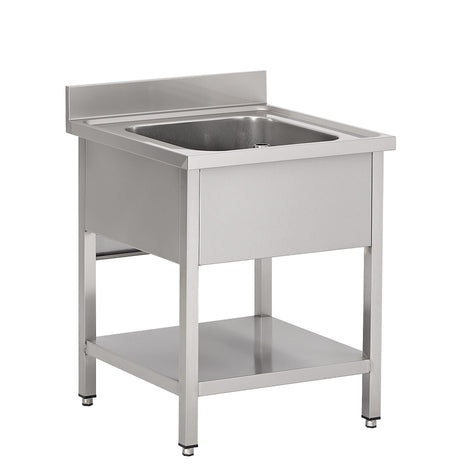 Combisteel Stainless Steel Sink Single Bowl 700mm Wide - 7333.0815 Single Bowl Sinks Combisteel   