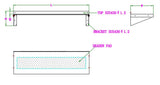 Combisteel Stainless Steel Wall Shelf & Brackets 300mm Deep 1400mm Wide - 7490.0160 Stainless Steel Wall Shelves Combisteel   