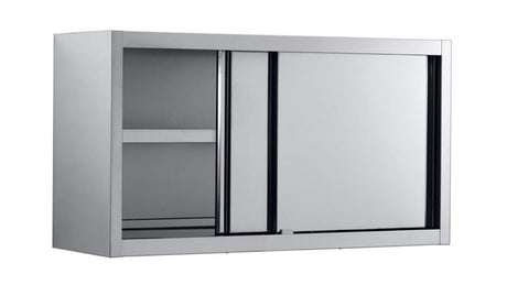 Combisteel Wall Cupboard With Sliding Doors 1000mm - 7452.0054 Stainless Steel Wall Cupboards Combisteel   