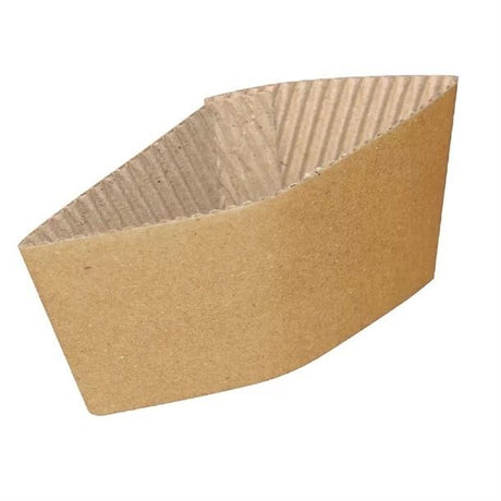 Corrugated Cup Sleeves for 12/16oz Cups (Pack of 1000) - GD329 Cup Holders & Stirrers Non Branded