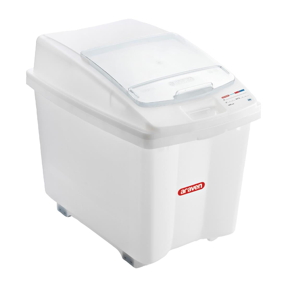 Araven Transparent Mobile Ingredient Bin 100Ltr - CR977  Araven