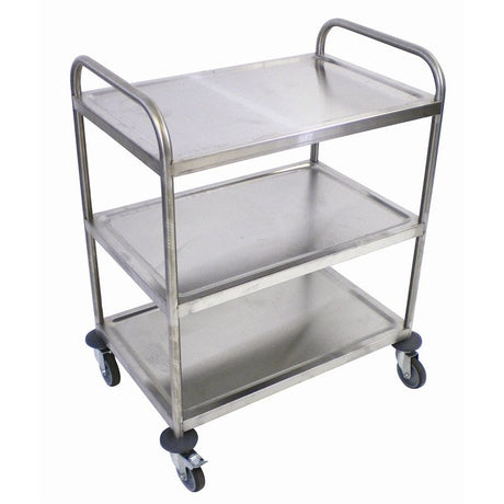 Craven Stainless Steel 3 Tier Clearing Trolley Service Trolleys Craven