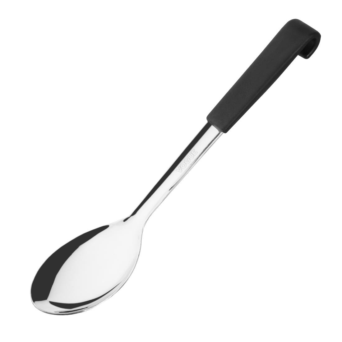 Vogue Black Handled Serving Spoon 340mm - CS910  Vogue