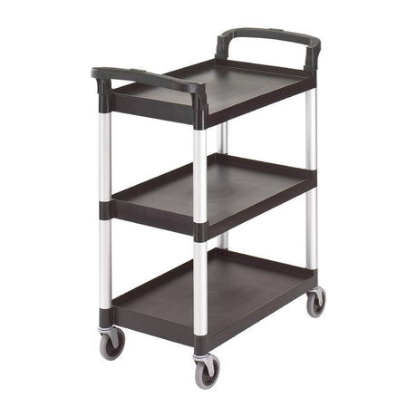 Cambro Three Shelf Utility Cart Black - CT349  Cambro