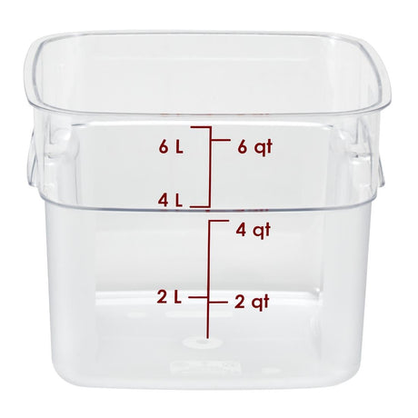 Cambro FreshPro Camsquare Food Storage Container 5.7Ltr - CU138  Cambro