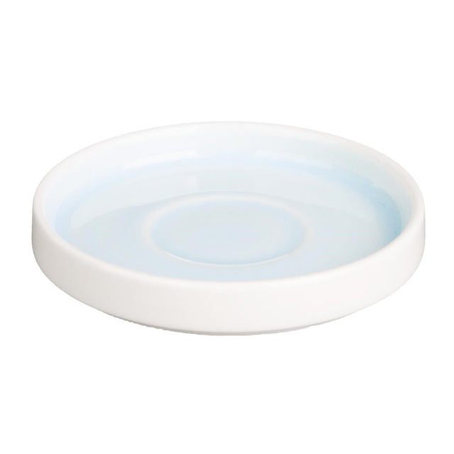 Olympia Fondant Saucers Aqua 115mm (Pack of 6) - CU183  Olympia