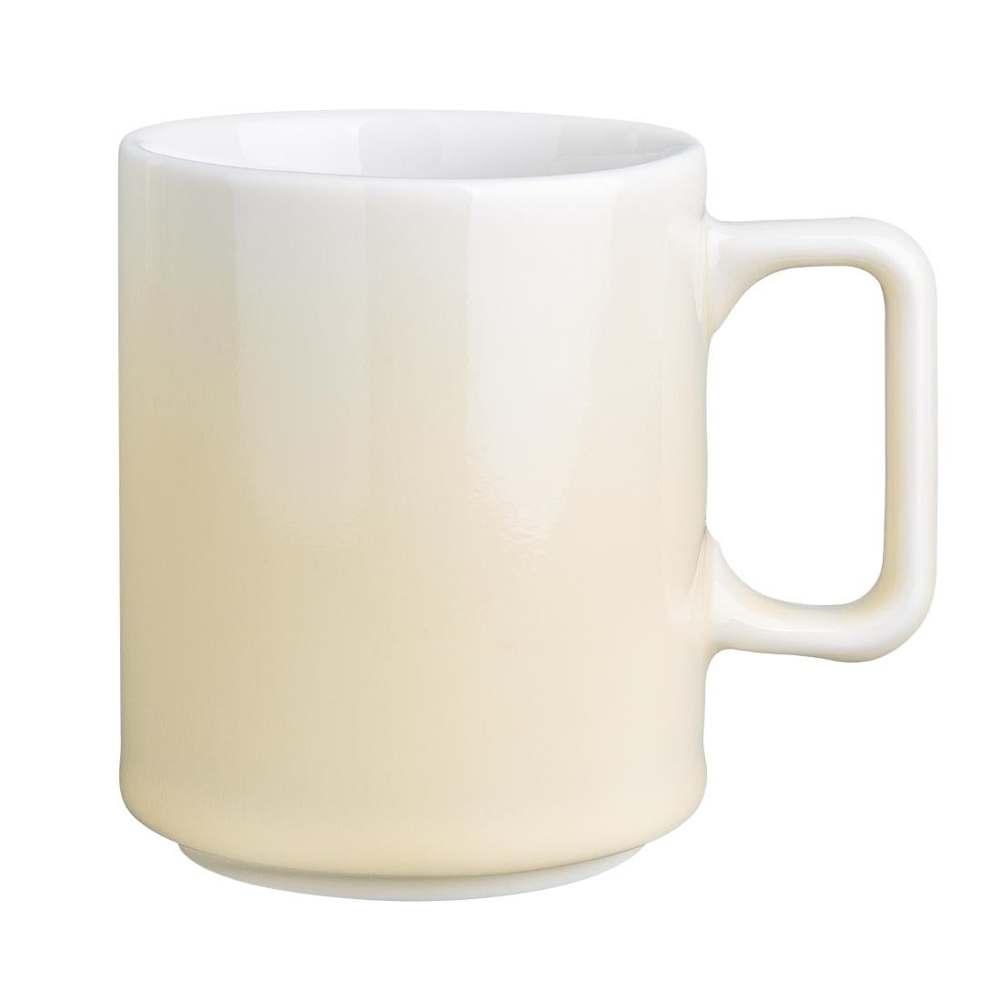 Olympia Fondant Mugs Lemon 340ml (Pack of 6) - CU418  Olympia