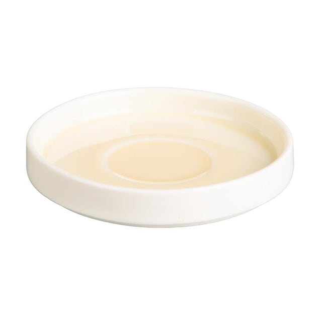 Olympia Fondant Saucers Lemon 115mm (Pack of 6) - CU423  Olympia