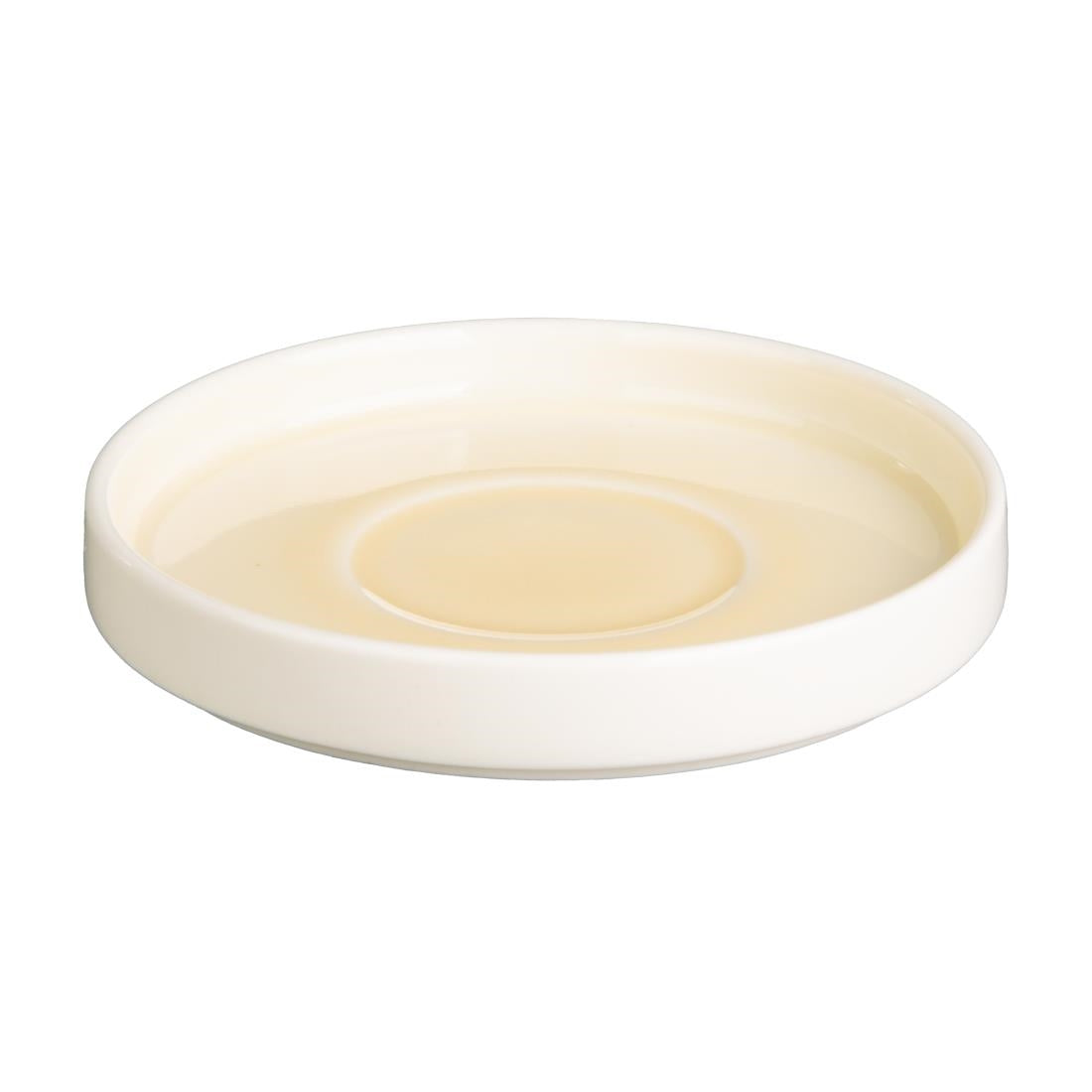 Olympia Fondant Saucers Lemon 136mm (Pack of 6) - CU425  Olympia