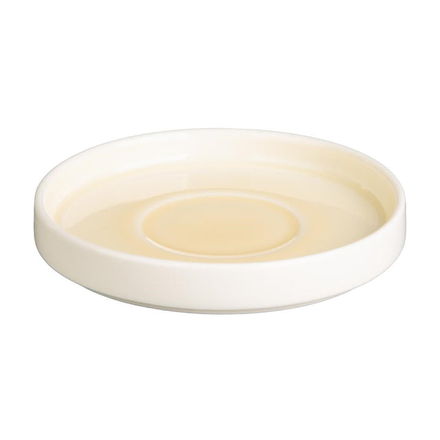 Olympia Fondant Saucers Lemon 136mm (Pack of 6) - CU425  Olympia