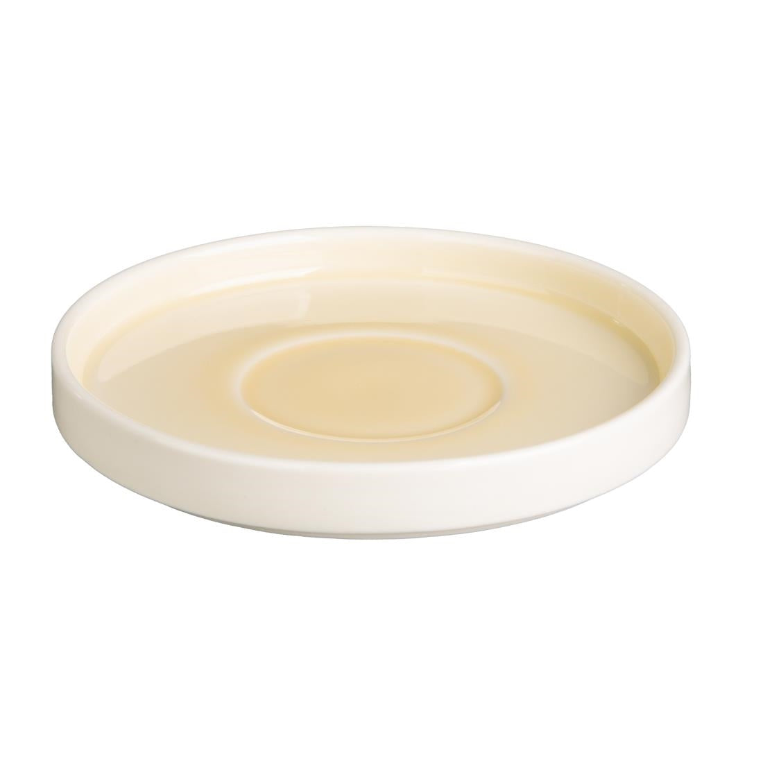 Olympia Fondant Saucers Lemon 155mm (Pack of 6) - CU427  Olympia