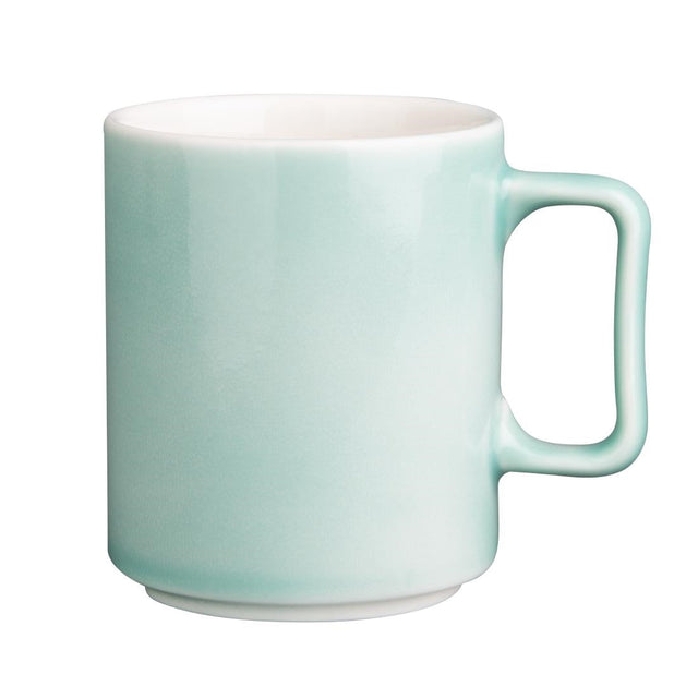 Olympia Fondant Mugs Mint 340ml (Pack of 6) - CU436  Olympia