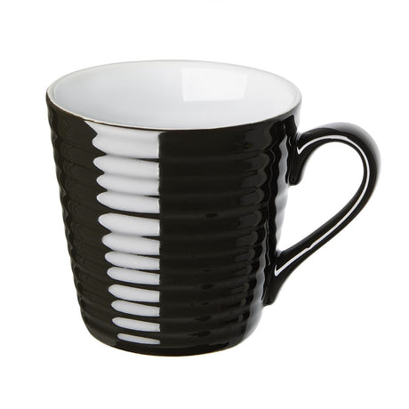 Olympia Cafe Aroma Mug Black - 340ml (Pack of 6) - CU959  Olympia