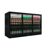 Cubo Barkoelkast 293L - 3 Schuifdeuren van glas met laag profiel - Afsluitbaar - CS-320SC-EE