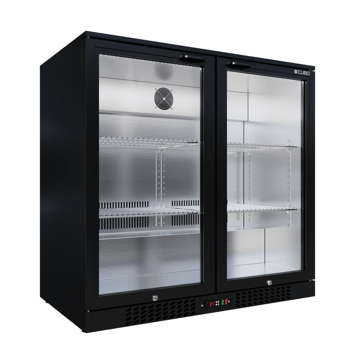 Cubo Barkoelkast 207L - 2 Scharnierende glazen deuren - Afsluitbaar met slot - CS-210H-EE