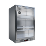 CUBO Bar Fridge 133L - 1 Glass Door Stainless Steel - Lockable - 72 Bottles - Energy Efficient - CS-130H-S-EE