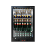 Cubo Barkoelkast 133L - 1 Glazen deur - Afsluitbaar met slot - 72 flessen - Energiezuinig - CS-130H-EE
