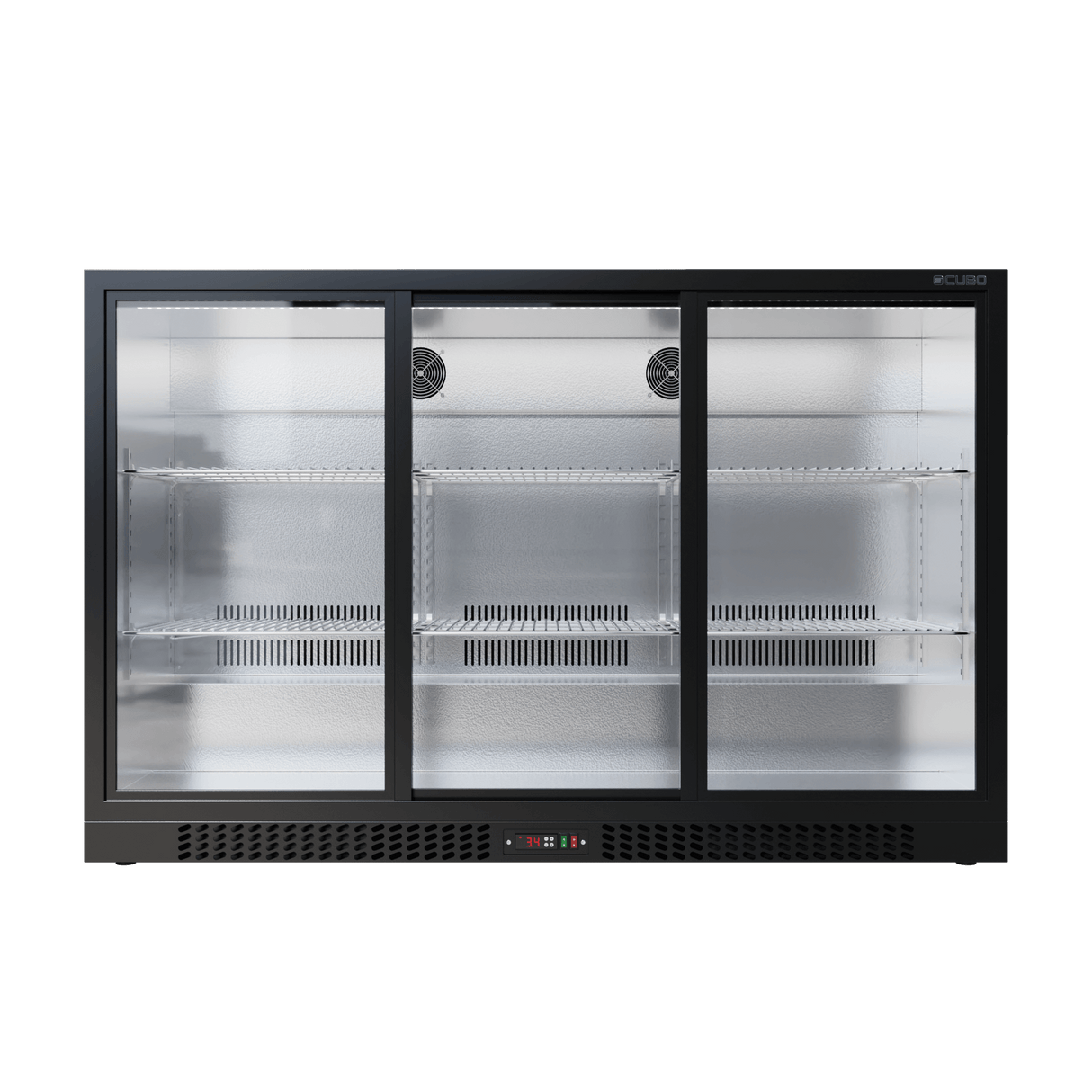 Cubo Barkühlschrank 324L - 3 Glasschiebetüren - Abschließbar - CS-320S-EE
