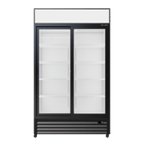 CUBO Display Fridge 525L - 2 Sliding Glass Doors with Merchandising Canopy - Lockable - Energy Efficient - CS-690B-EE