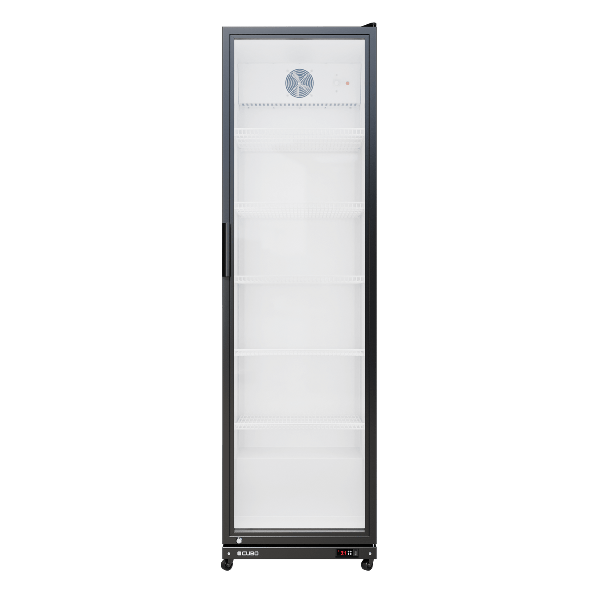 Cubo Drankenkoelkast 373L - Glazen deur met LED-verlichting - Afsluitbaar met slot - Energiezuinig - CS-390W
