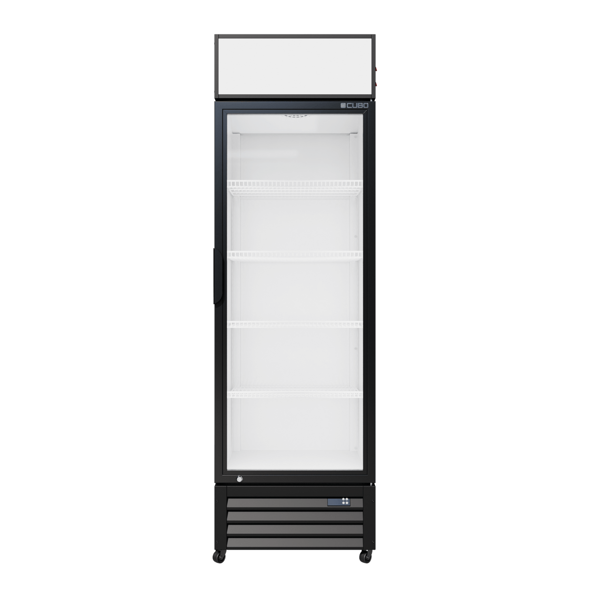 CUBO Display Fridge 335L - 1 Glass Door with Merchandising Canopy - Lockable - Energy Efficient - CS-370W-EE