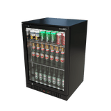 CUBO Barkoelkast 121L - 1 glazen deur met laag profiel - Afsluitbaar - Energiezuinig - CS-130HC-EE