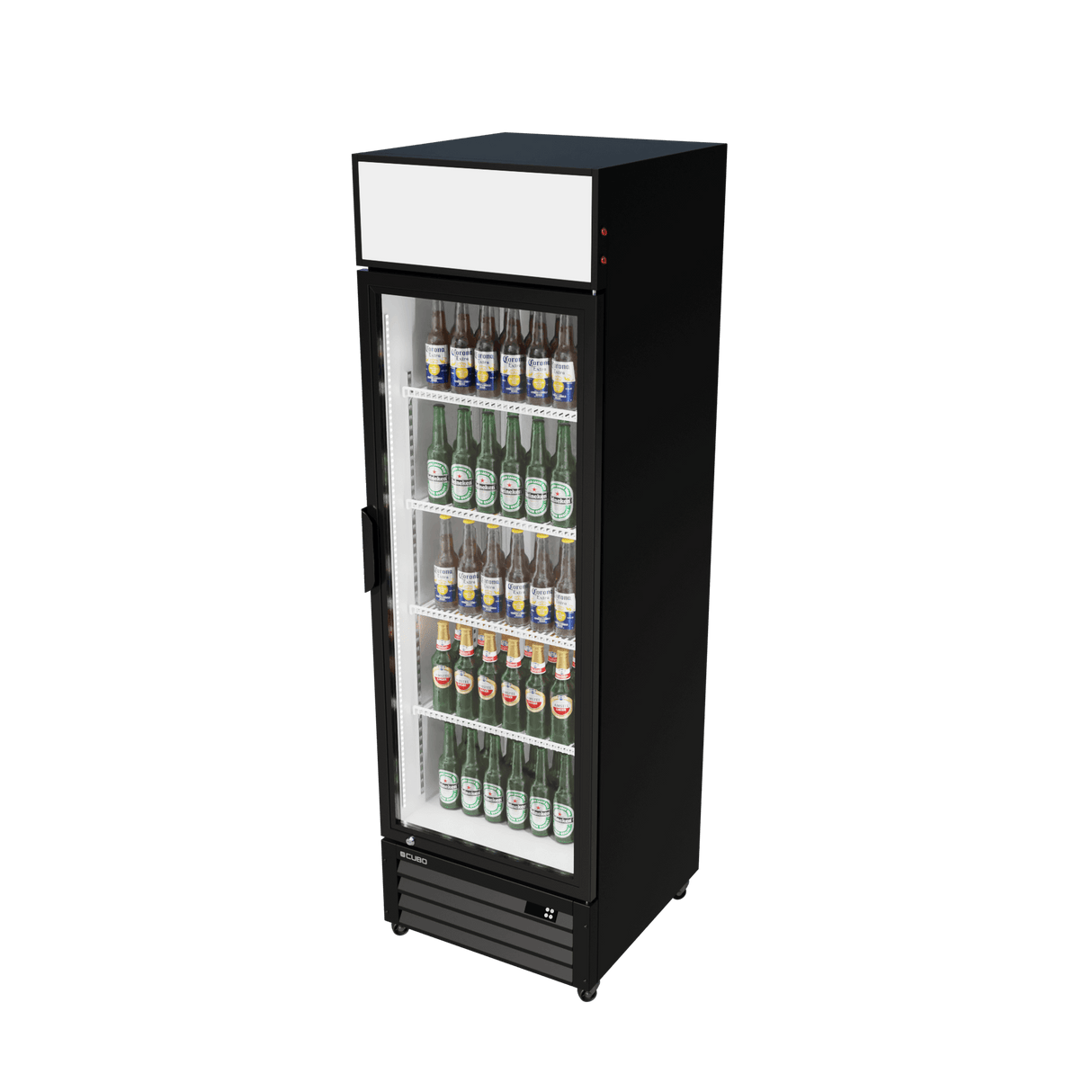 Cubo Drankenkoelkast 335L - Glazen deur met reclamedisplay - Afsluitbaar met slot - Energiezuinig - CS-370W-EE