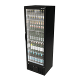 Cubo Drankenkoelkast 300L - Zwart met RVS binnenkant - 1 glazen deur met LED-verlichting - Afsluitbaar met slot - Energiezuinig - CS-310H