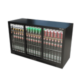 Cubo Barkoelkast 293L - 3 Schuifdeuren van glas met laag profiel - Afsluitbaar - CS-320SC-EE