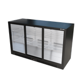 Cubo Barkoelkast 293L - 3 Schuifdeuren van glas met laag profiel - Afsluitbaar - CS-320SC-EE