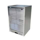 CUBO Bar Fridge 133L - 1 Glass Door Stainless Steel - Lockable - 72 Bottles - Energy Efficient - CS-130H-S-EE